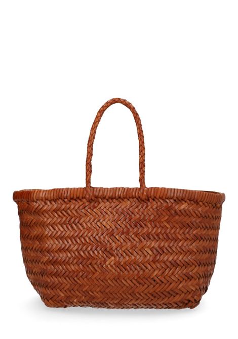 borsa gora mini flat donna marrone scuro DRAGON DIFFUSION | DGS68809TAN